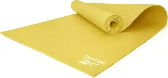Коврик для фитнеса Reebok RAYG-11022YL желтый 4 мм
