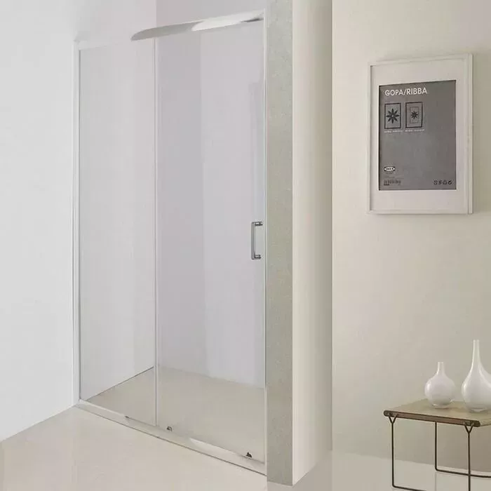Душевая дверь BELBANGO Uno профиль хром, стекло прозрачное (UNO-195-BF-1-100-C-Cr)