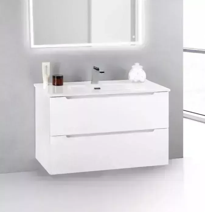 Тумба с раковиной BELBANGO с Etna 80 Bianco Lucido (ETNA39-800/390-2C-SO-BL-P, BB800/390ETL)