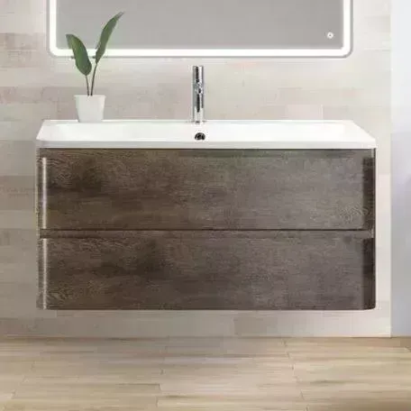 Тумба с раковиной BELBANGO с Albano 80 Rovere Nature Grigio (ALBANO-800-2C-SO-RNG, BB800/455-LV-MR-ALR)