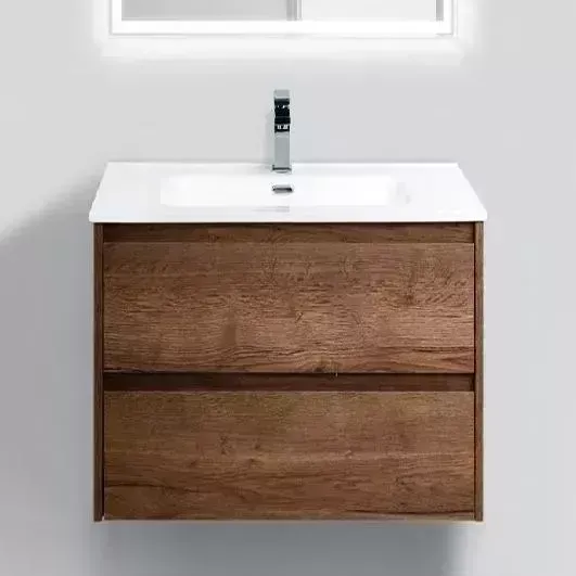 Тумба с раковиной BELBANGO с Kraft 70 Rovere Tabacco (KRAFT 39-700/390-2C-SO-RT, BB700/390ETL)