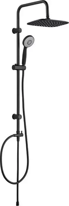 Душевая система AQUANET AF300-70-RC-B Passion RC 30x19 черный матовый (243321)
