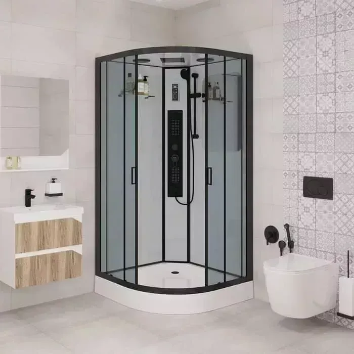 Душевая кабина NIAGARA 100х100х210 тонированные стекла (NG-6902-01G BLACK)