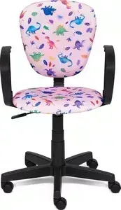 Кресло офисное TetChair СН413 динозаврики на розовом