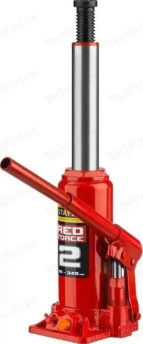 Домкрат STAYER гидравлический бутылочный 2т, в кейсе Red Force (43160-2-K-z01)