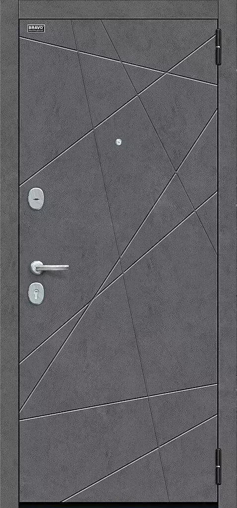 Дверь входная BRAVO Граффити-5.5 Kale Slate Art/Look Art 205*86 левое 033-1852
