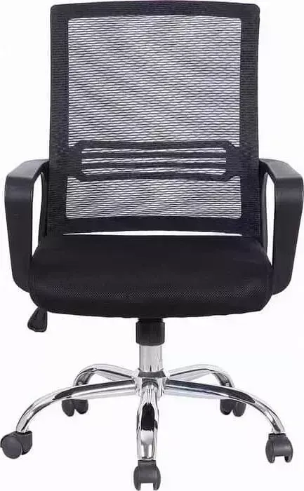 Кресло офисное Brabix Daily MG-317 с подлокотниками/хром черное 531833