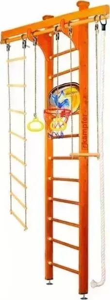 Детский спортивный комплекс Kampfer Wooden Ladder Ceiling Basketball Shield (№3 Классический Высота 3 м)