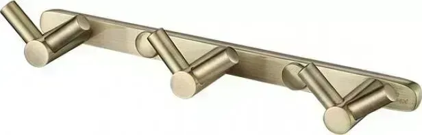 Планка с 3-мя крючками KAISER бронза (H0033)