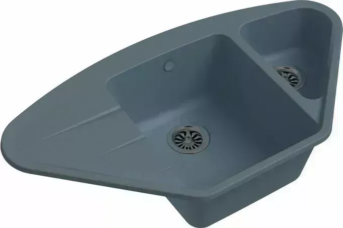 Мойка кухонная Ewigstein Wink W-80KF серый металлик