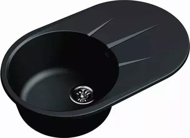 Мойка кухонная Ewigstein Rund R-50F антрацит