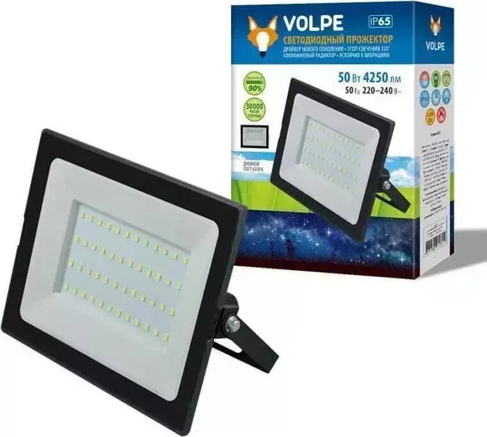 Прожектор светодиодный VOLPE (UL-00004342) ULF-Q513 50W/6500K IP65 220-240B Black