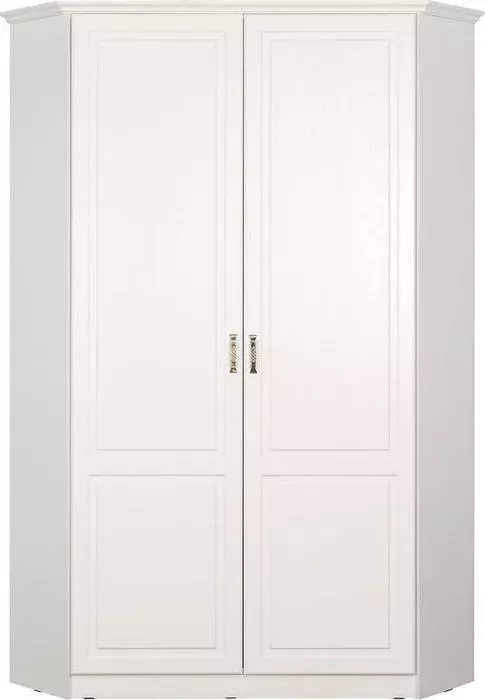 Шкаф для одежды Моби Ливерпуль 13.124 ясень ваниль/белый с карнизом