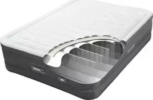 Надувная кровать INTEX 64482 PremAire Elevated Airbed 99х191х46см, встроенный насос 220V