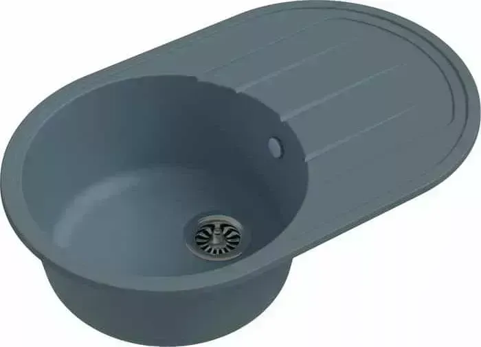 Мойка кухонная Ewigstein Elegant E-R50F серый металлик