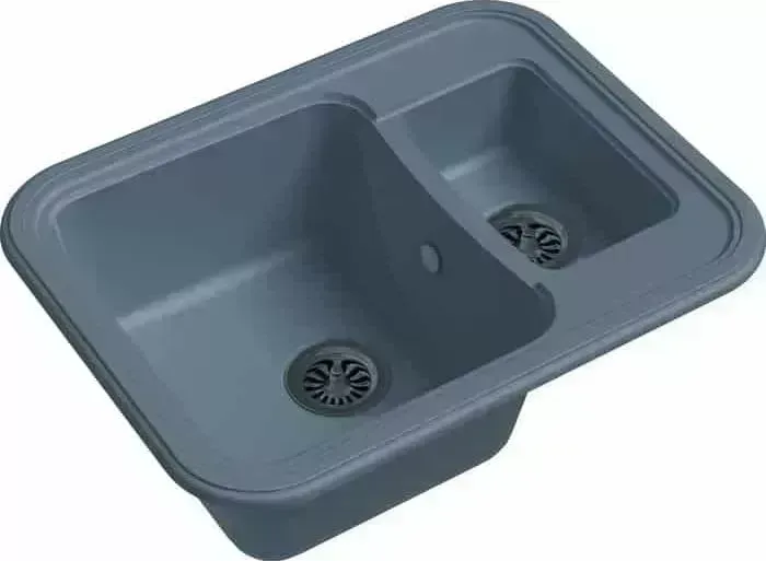 Мойка кухонная Ewigstein Antik A-60К серый металлик