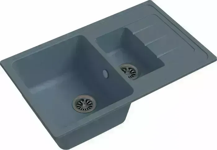 Мойка кухонная Ewigstein Elegant E-60KF серый металлик