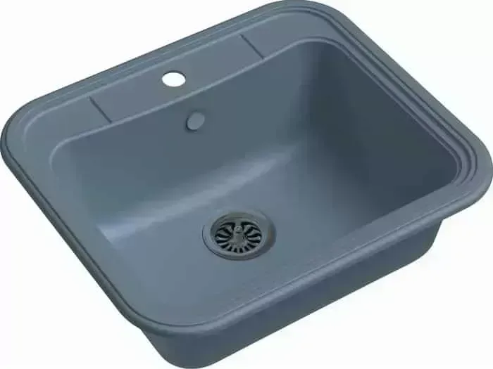 Мойка кухонная Ewigstein Antik A-60 серый металлик