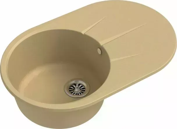 Мойка кухонная Ewigstein Rund R-50F бежевый
