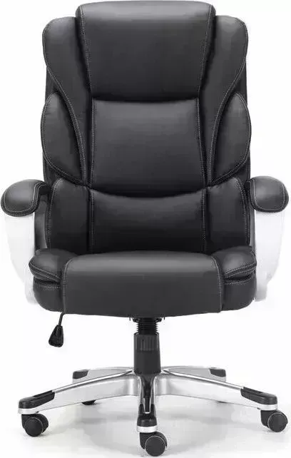 Кресло офисное Brabix Rest EX-555 пружинный блок экокожа черное Premium 531938