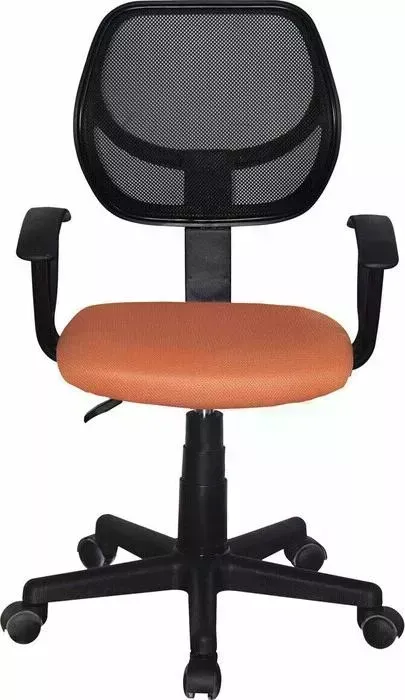 Кресло офисное Brabix компактное Flip MG-305 ткань TW оранжевое/черное 531920