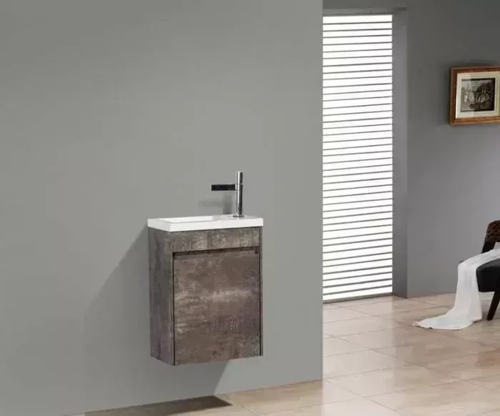 Тумба с раковиной BELBANGO с Pietra 40 stone (PIETRA MINI-400-1A-SO-PT-R, BB-400-PM-LVB)