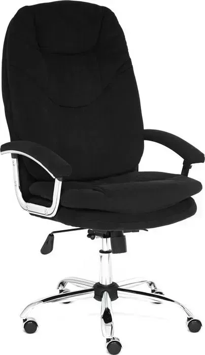 Кресло офисное TetChair Softy Lux флок черный 35