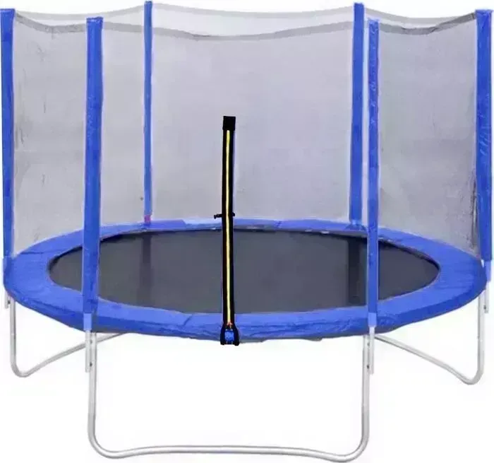 Батут DFC Trampoline Fitness 16ft наружн.сетка, синий (488см)(два короба)