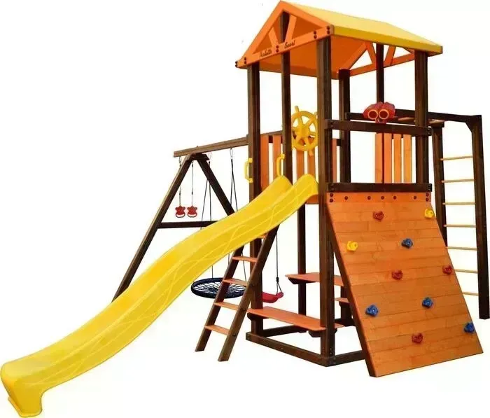 Игровой комплекс PERFETTO SPORT "Bari-8" + качели "Паутина"