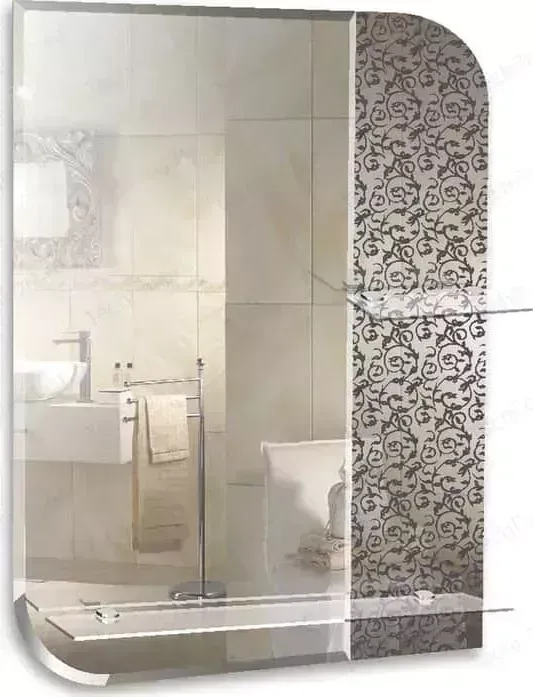 Зеркало Mixline Вьюн 55х75 с полками (4620001986354)