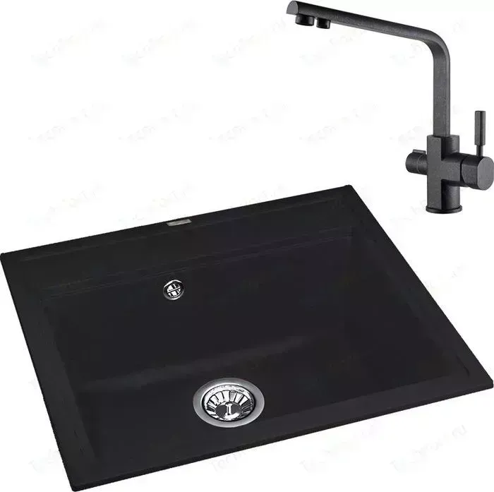Мойка кухонная и смеситель FLORENTINA и смеситель Липси 600 Kaiser Decor под фильтр (20.120.D0600.302, 40144-2)