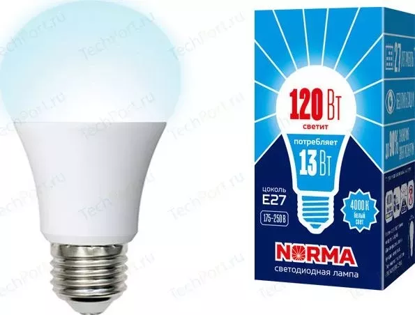 Светодиодная лампа VOLPE LED-A60-13W/NW/E27/FR/NR