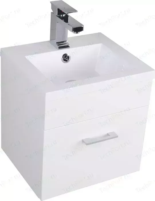 Тумба с раковиной AQUANET с Нота 50 белая (159138, 204095)