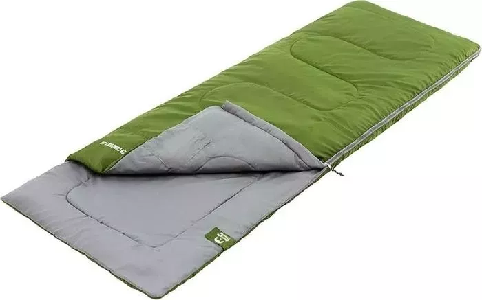 Спальный мешок Jungle Camp Ranger Comfort JR, с подголовником, левая молния, цвет зеленый
