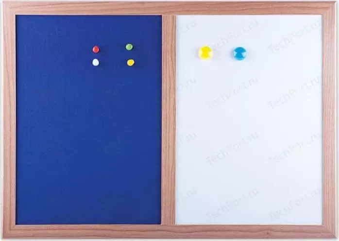 Доска магнитно-маркерная BRAUBERG 231995 А3 синяя/белая, для объявлений 34,2x48,4