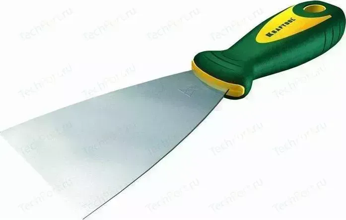Шпательная лопатка KRAFTOOL с 2-компонент ручк профилиров нержав полотно 125мм (10035-125)