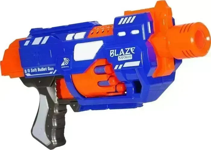 Пистолет Zecong Toys BlazeStorm с мягкими пулями на батарейках - ZC7033