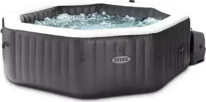 СПА-бассейн INTEX 28462 Jet and Bubble Deluxe 168/218х71 смвосьмигранный гидро-аэромассаж хлорогенератор