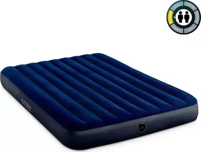 Мат гимнастический INTEX Надувной рас 64759 Classic Downy Airbed Fiber-Tech 152х203х25 см