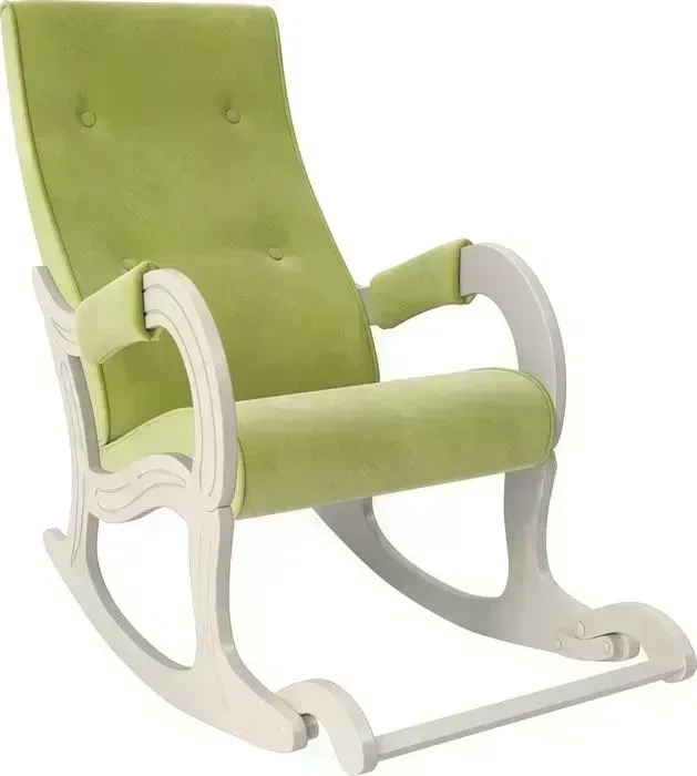 Кресло-качалка Мебель Импэкс Модель 707 дуб шампань, ткань Verona apple green