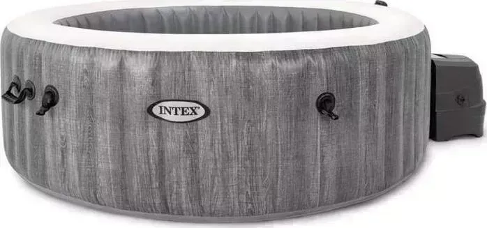 СПА-бассейн INTEX 28440 Greywood Deluxe 145/196х71 см 795л круглый с круговым пузырьковым массажем