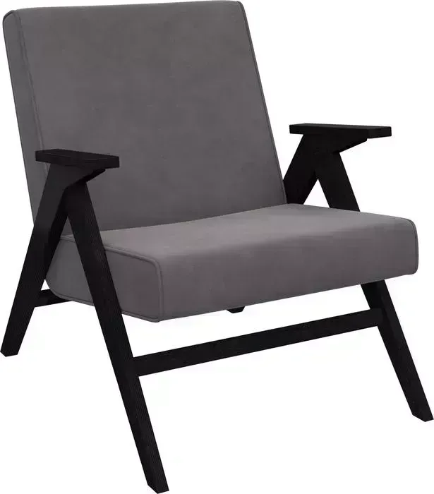 Кресло для отдыха Мебель Импэкс Вест венге ткань Verona antrazite grey, кант Verona antrazite grey