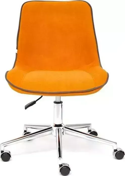 Кресло офисное TetChair Style флок оранжевый 18
