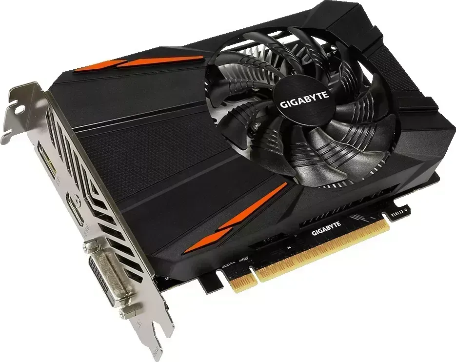 Видеокарта GIGABYTE nVidia GeForce GTX 1050TI , 4Гб, GDDR5, OC, Ret GV-N105TD5-4GD