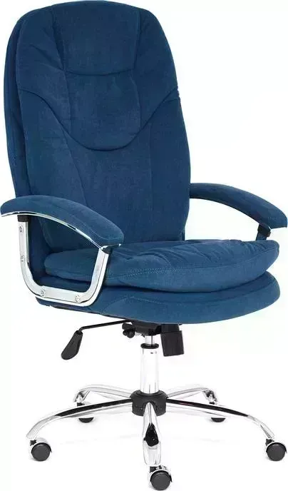 Кресло офисное TetChair Softy Lux флок синий 32