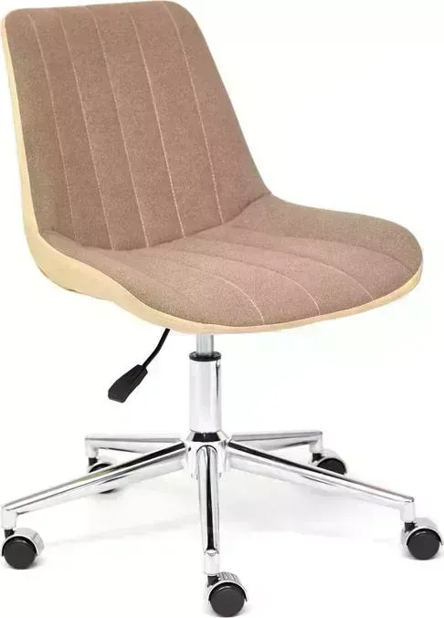 Кресло офисное TetChair Style экошерсть/кож/зам коричневый/бежевый 36-34
