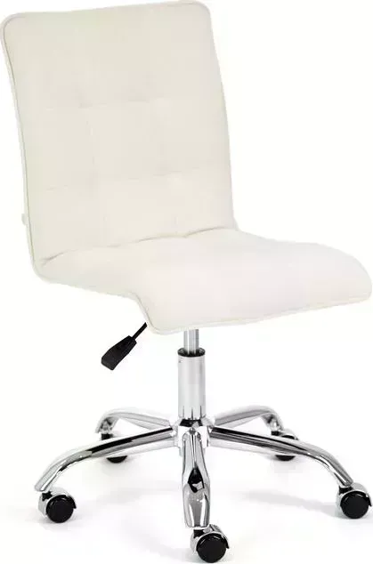 Кресло офисное TetChair Zero флок молочный 4