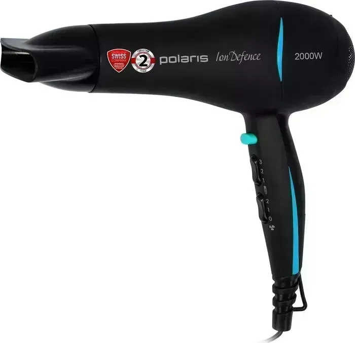 Фен POLARIS PHD 2033Ti ,черный/бирюзовый