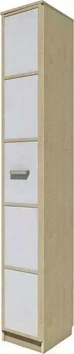 Шкаф Сильва скошенный НМ 013.05-01 ЛВ фанк клен танзанский/белый