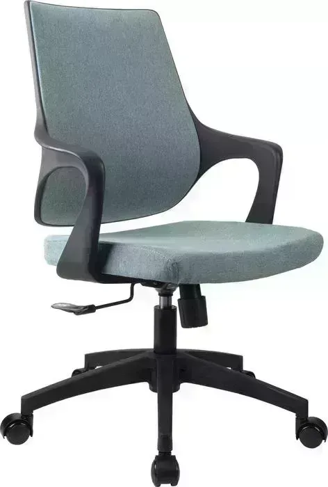 Кресло офисное Riva Chair RCH 928 зеленый кашемир/черный пластик